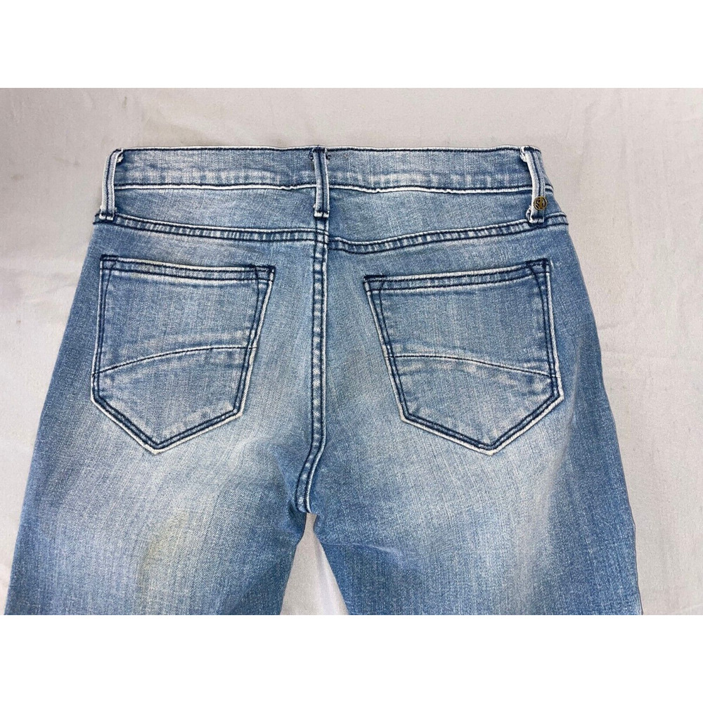 Driftwood 'Jackie Crop' Stretch Denim Skinny Jeans w/ Embroidered Outseam. 25. - Picture 5 of 5